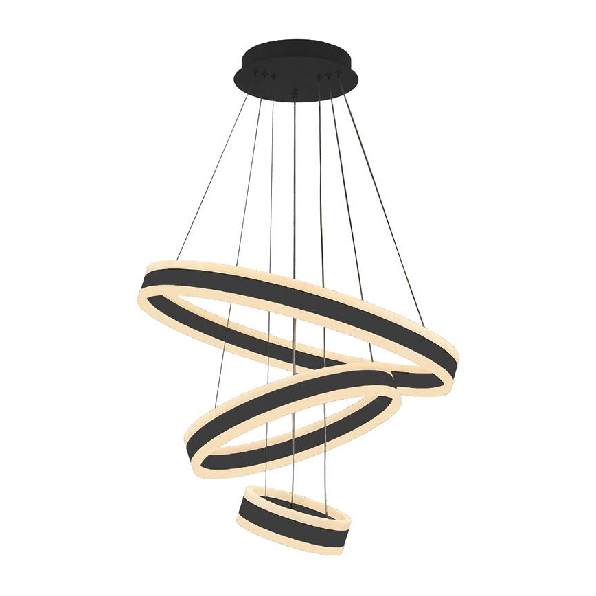 LED himmennettävä kattokruunu johdolla LED/165W/230V 3000-6500K halkaisija 60 cm + kaukosäädin