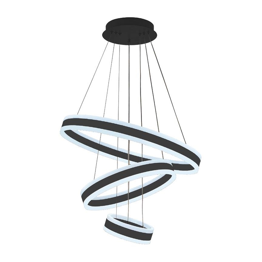 LED himmennettävä kattokruunu johdolla LED/165W/230V 3000-6500K halkaisija 60 cm + kaukosäädin