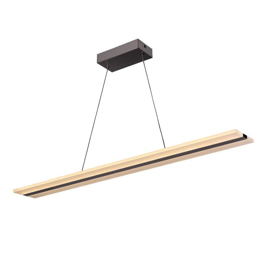 LED himmennettävä riippuvalaisin johdolla LED/40W/230V 3000-6500K kromi + kaukosäädin