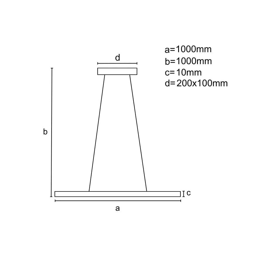 LED himmennettävä riippuvalaisin johdolla LED/40W/230V 3000-6500K kromi + kaukosäädin