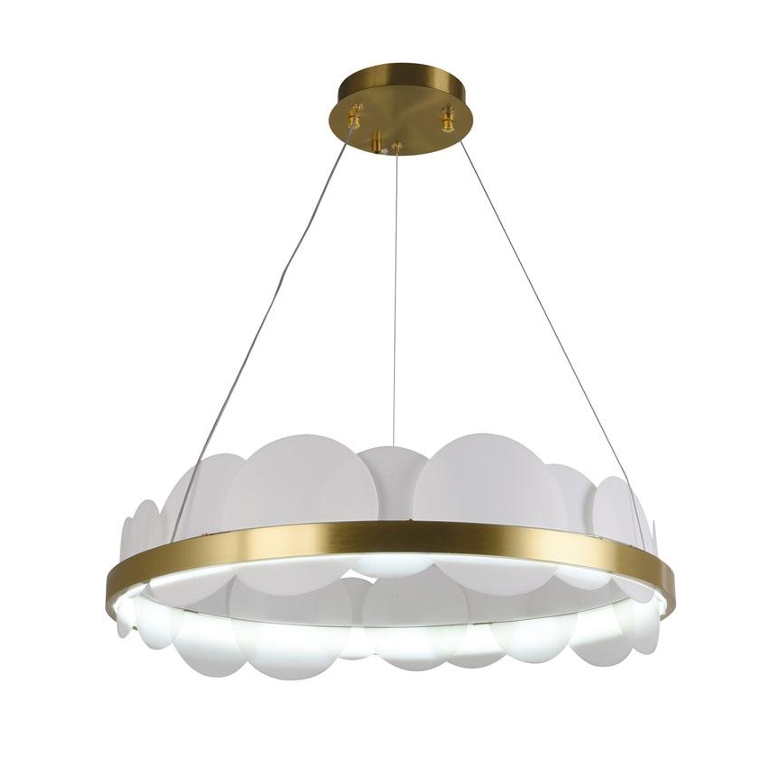 LED himmennettävä kattokruunu johdolla LED/40W/230V 3000-6500K kulta + kaukosäädin