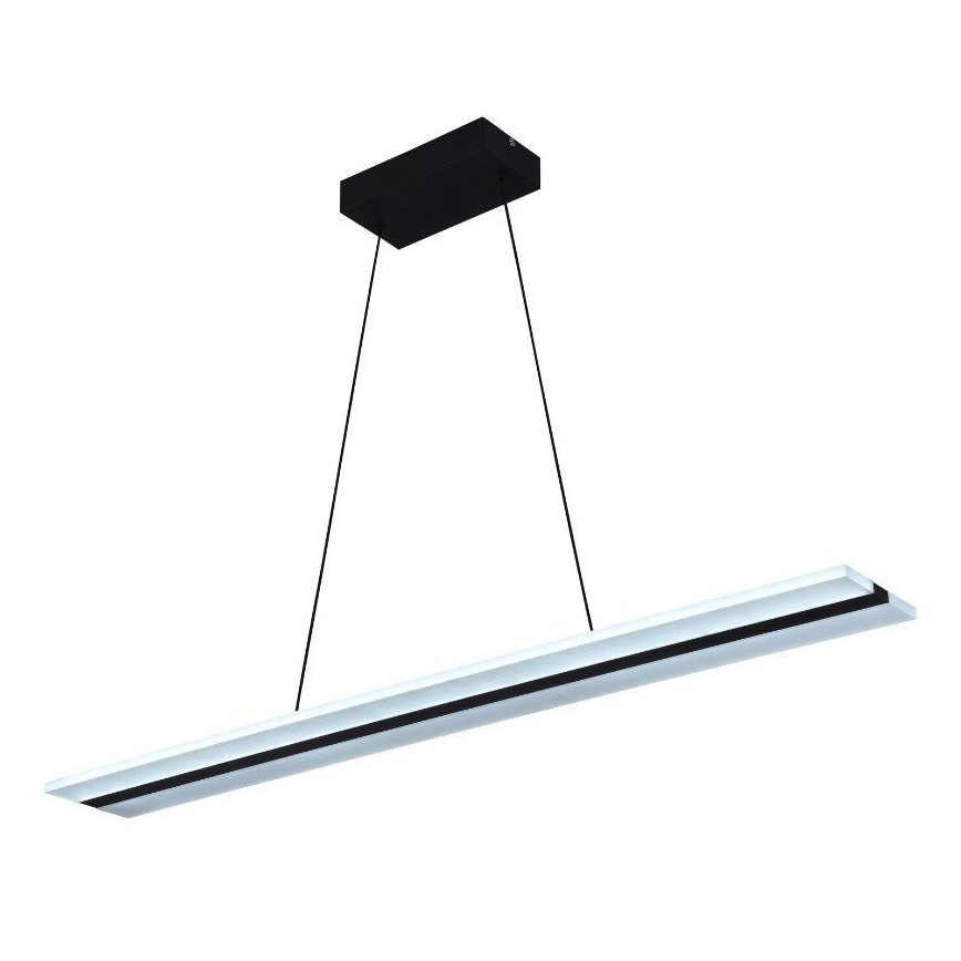 LED himmennettävä kattokruunu johdolla LED/40W/230V 3000-6500K musta + kaukosäädin