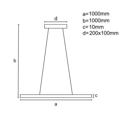 LED himmennettävä kattokruunu johdolla LED/40W/230V 3000-6500K musta + kaukosäädin