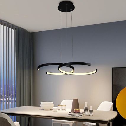 LED himmennettävä riippuvalaisin johdolla LED/50W/230V 3000-6500K + kaukosäädin