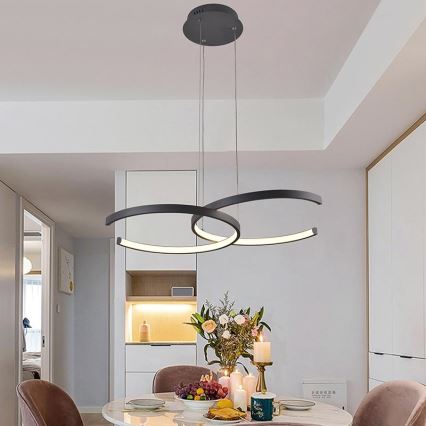 LED himmennettävä riippuvalaisin johdolla LED/50W/230V 3000-6500K + kaukosäädin