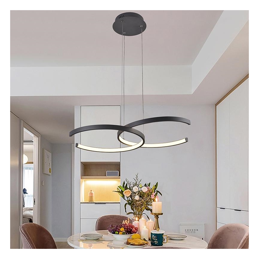 LED himmennettävä riippuvalaisin johdolla LED/50W/230V 3000-6500K + kaukosäädin