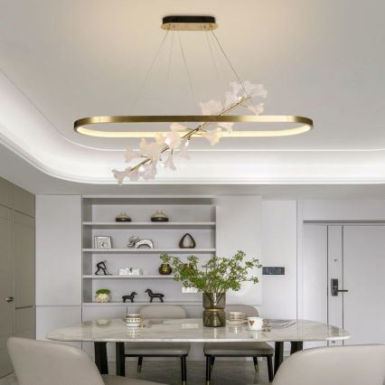 LED himmennettävä kattokruunu johdolla LED/65W/230V 3000-6500K + kaukosäädin