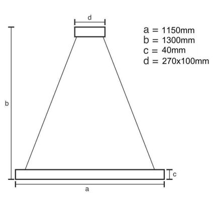 LED himmennettävä kattokruunu johdolla LED/65W/230V 3000-6500K + kaukosäädin