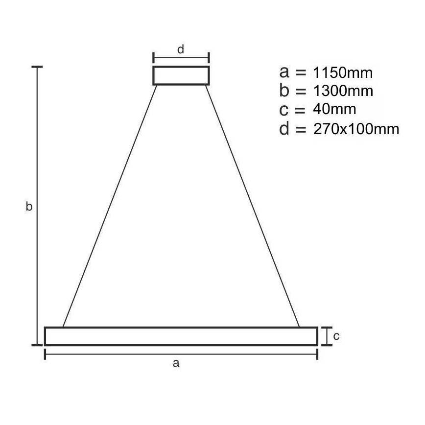 LED himmennettävä kattokruunu johdolla LED/65W/230V 3000-6500K + kaukosäädin