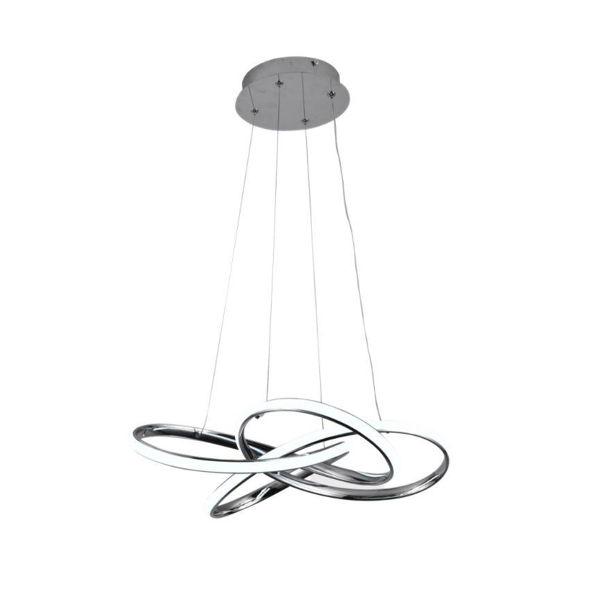 LED himmennettävä kattokruunu johdolla LED/65W/230V 3000-6500K halkaisija 48 cm harmaa + kaukosäädin