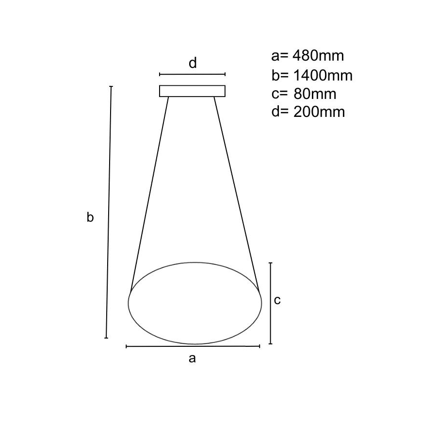 LED himmennettävä kattokruunu johdolla LED/65W/230V 3000-6500K halkaisija 48 cm kulta + kaukosäädin