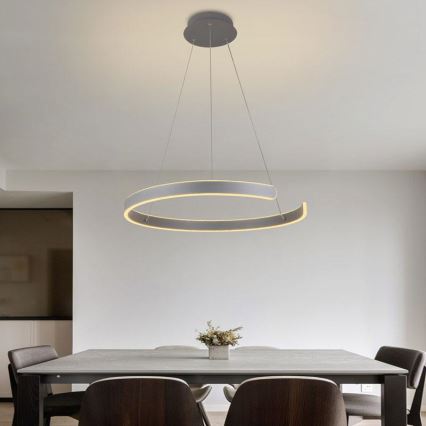 LED himmennettävä kattokruunu johdolla LED/70W/230V 3000-6500K halkaisija 60 cm + kaukosäädin