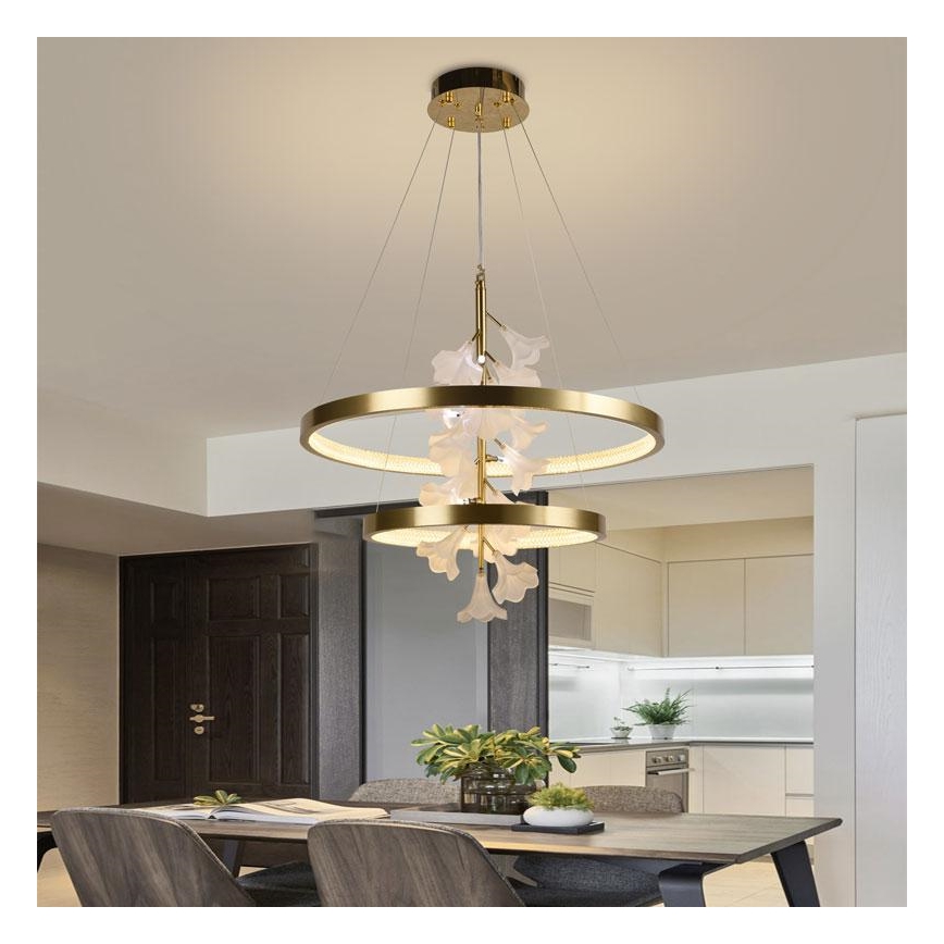 LED himmennettävä kattokruunu johdolla LED/70W/230V 3000-6500K + kaukosäädin