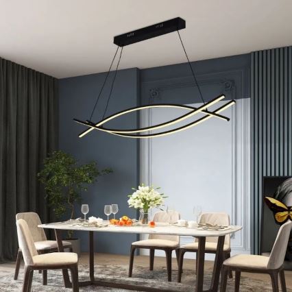 LED himmennettävä kattokruunu johdolla LED/70W/230V 3000-6500K + kaukosäädin