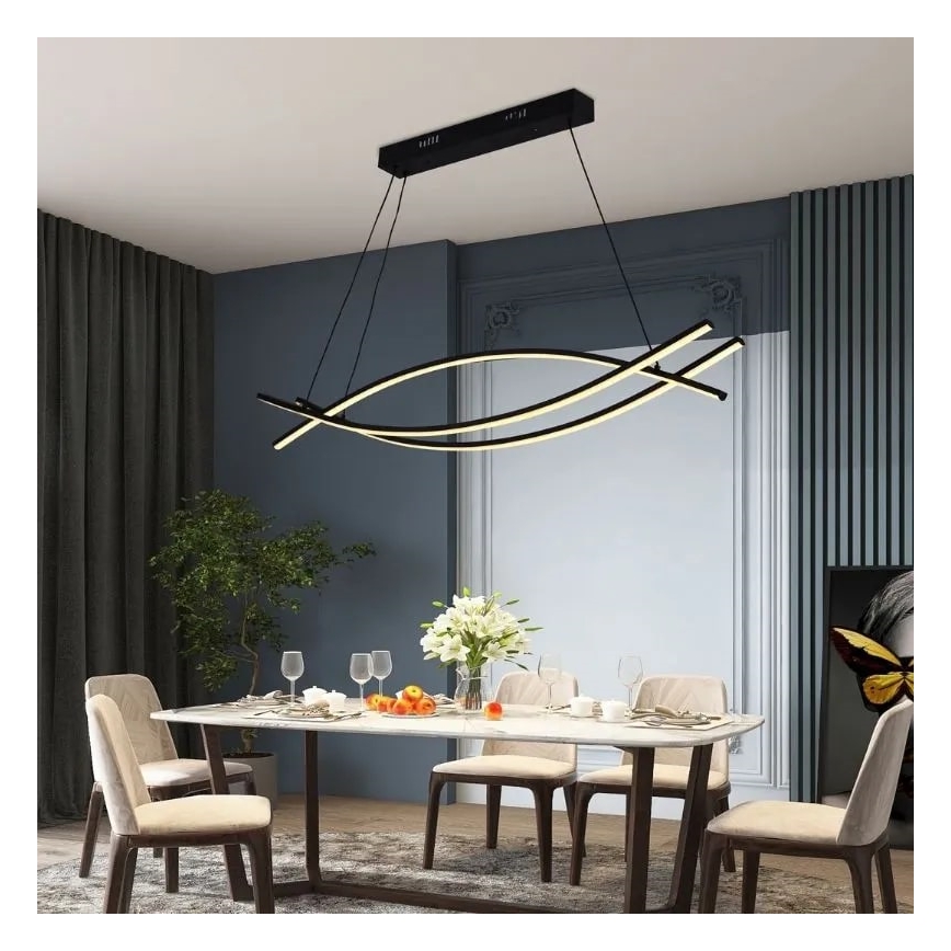 LED himmennettävä kattokruunu johdolla LED/70W/230V 3000-6500K + kaukosäädin