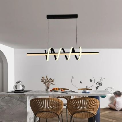 LED himmennettävä kattokruunu johdolla LED/70W/230V 3000-6500K + kaukosäädin