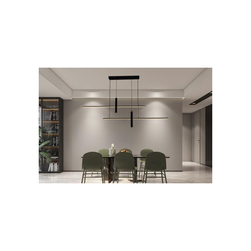 LED himmennettävä kattokruunu johdolla LED/70W/230V 3000-6500K + kaukosäädin