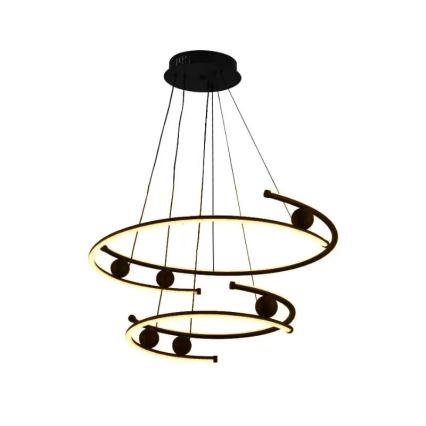 LED himmennettävä kattokruunu johdolla LED/80W/230V 3000-6500K halkaisija 60 cm + kaukosäädin