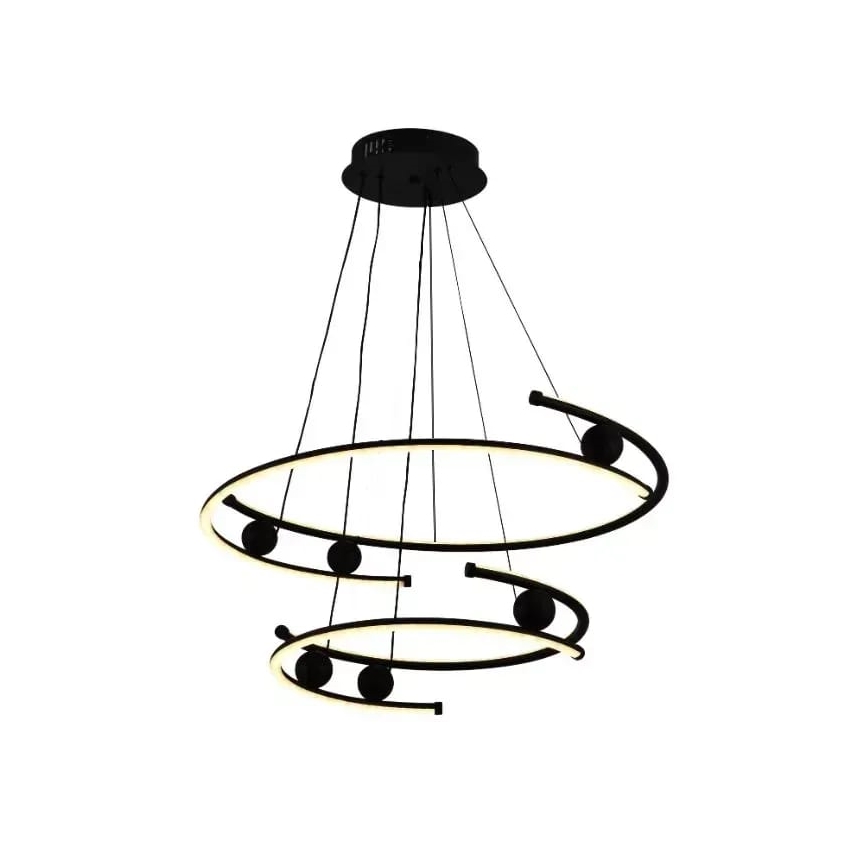 LED himmennettävä kattokruunu johdolla LED/80W/230V 3000-6500K halkaisija 60 cm + kaukosäädin