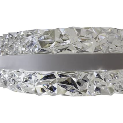 LED himmennettävä kristallikruunu köydellä LED/80W/230V 3000-6500K valkoinen + kaukosäädin