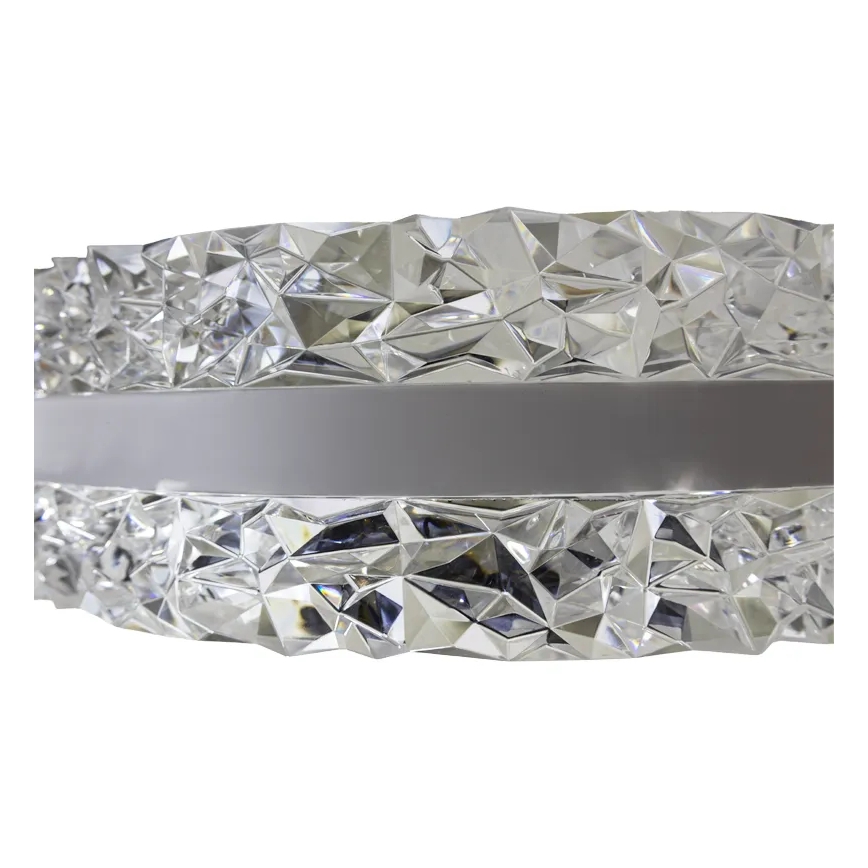 LED himmennettävä kristallikruunu köydellä LED/80W/230V 3000-6500K valkoinen + kaukosäädin