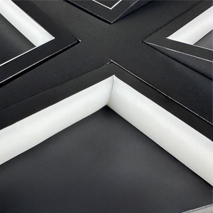 LED himmennettävä kattovalaisin LED/115W/230V 3000-6500K musta + kaukosäädin