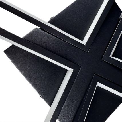 LED himmennettävä kattovalaisin LED/115W/230V 3000-6500K musta + kaukosäädin