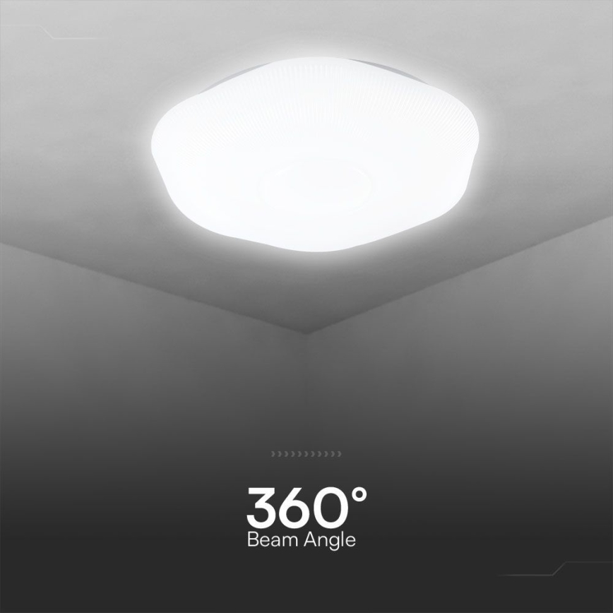 LED himmennettävä kattovalaisin LED/40W/230V 3000-6500K 40 cm valkoinen + kaukosäädin