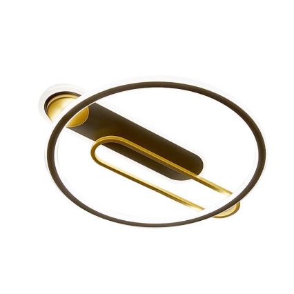 LED himmennettävä kattovalaisin LED/60W/230V 3000-6500K musta + kaukosäädin