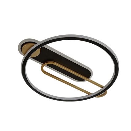 LED himmennettävä kattovalaisin LED/60W/230V 3000-6500K musta + kaukosäädin