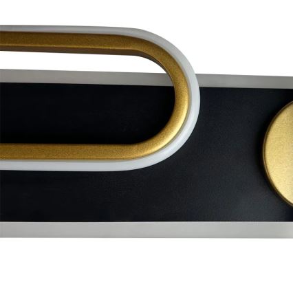 LED himmennettävä kattovalaisin LED/60W/230V 3000-6500K musta + kaukosäädin