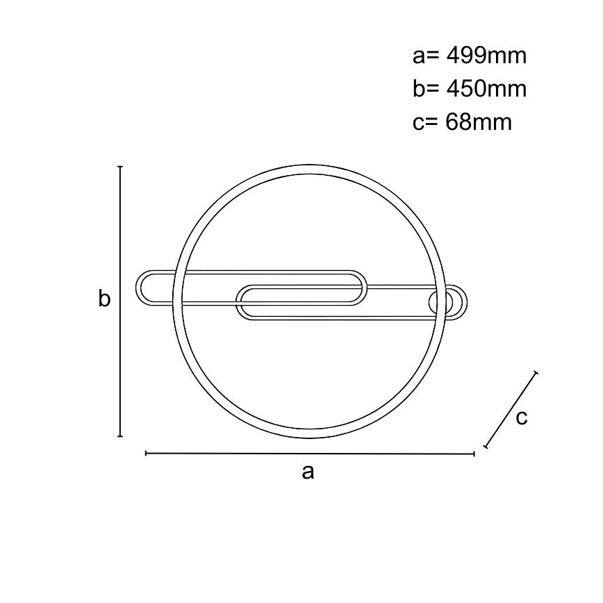 LED himmennettävä kattovalaisin LED/60W/230V 3000-6500K musta + kaukosäädin