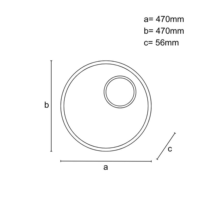 LED himmennettävä kattovalaisin LED/65W/230V 3000-6500K ruskea + kaukosäädin