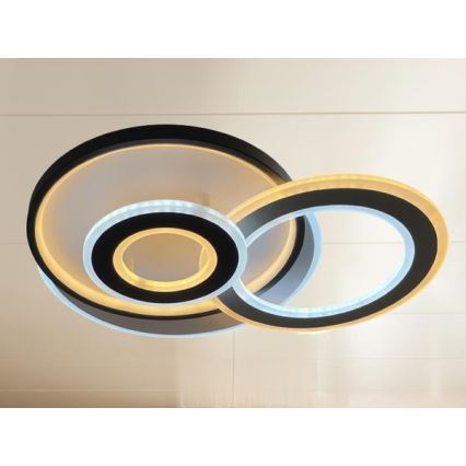 LED-himmennettävä kattovalaisin, 95 W, 230 V, 3000–6500 K – mukana kaukosäädin