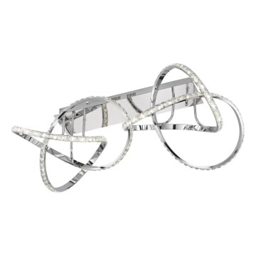 LED-himmennettävä kattovalaisin ABRO LED/49W/230V, kiiltävä kromi