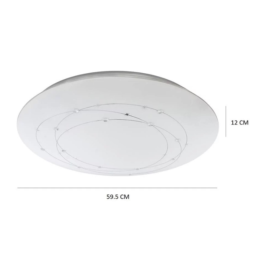 LED-himmennettävä kattovalaisin ATRIA kaukosäätimellä LED / 48W / 230V