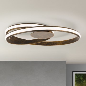 LED himmennettävä kattovalaisin CIRCUS LED/30W/230V ruskea/patina