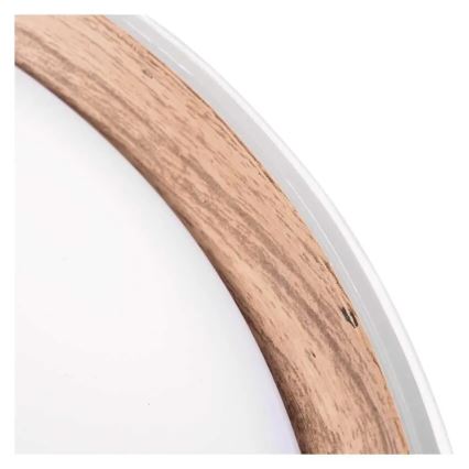 LED-himennettävä kattovalaisin ILVI LED/30W/230V 2700-6500K halkaisija 40 cm valkoinen/beige + kaukosäädin