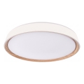 LED-himmennettävä kattovalaisin ILVI LED/45W/230V 2700-6500K halkaisija 50 cm valkoinen/beige + kaukosäädin