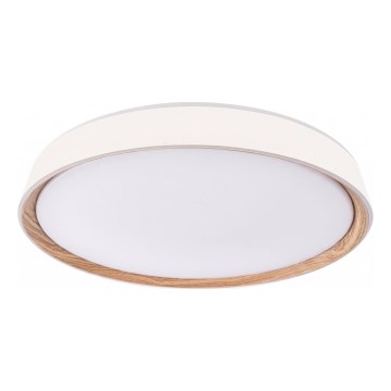 LED-himmennettävä kattovalaisin ILVI LED/45W/230V 2700-6500K halkaisija 50 cm valkoinen/beige + kaukosäädin