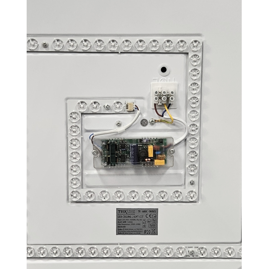 LED himmennettävä kattovalaisin INDUS LED/60W/230V 2700-6500K halkaisija 58 cm + kaukosäädin