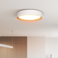 LED himmennettävä kattovalaisin LARIOS LED/48W/230V 3000-6500K Ø39 cm valkoinen + kaukosäädin