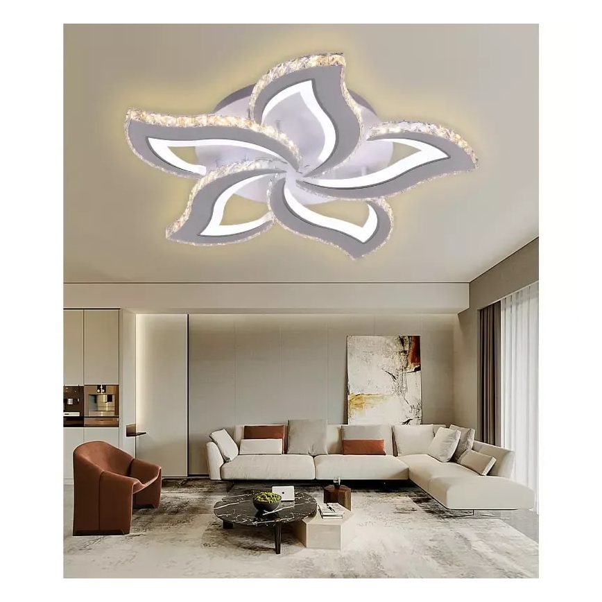 LED himmennettävä kattovalaisin LED/100W/230V 3000-6500K + kaukosäädin