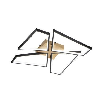LED himmennettävä kattovalaisin LED/115W/230V 3000-6500K ruskea/musta + kaukosäädin