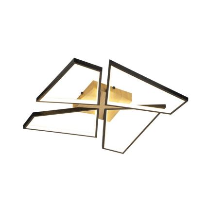 LED himmennettävä kattovalaisin LED/115W/230V 3000-6500K ruskea/musta + kaukosäädin