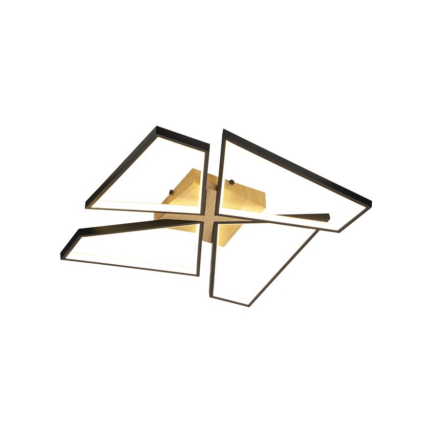 LED himmennettävä kattovalaisin LED/115W/230V 3000-6500K ruskea/musta + kaukosäädin