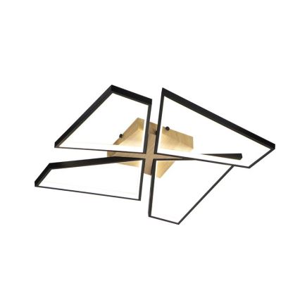 LED himmennettävä kattovalaisin LED/115W/230V 3000-6500K ruskea/musta + kaukosäädin