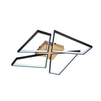 LED himmennettävä kattovalaisin LED/115W/230V 3000-6500K ruskea/musta + kaukosäädin