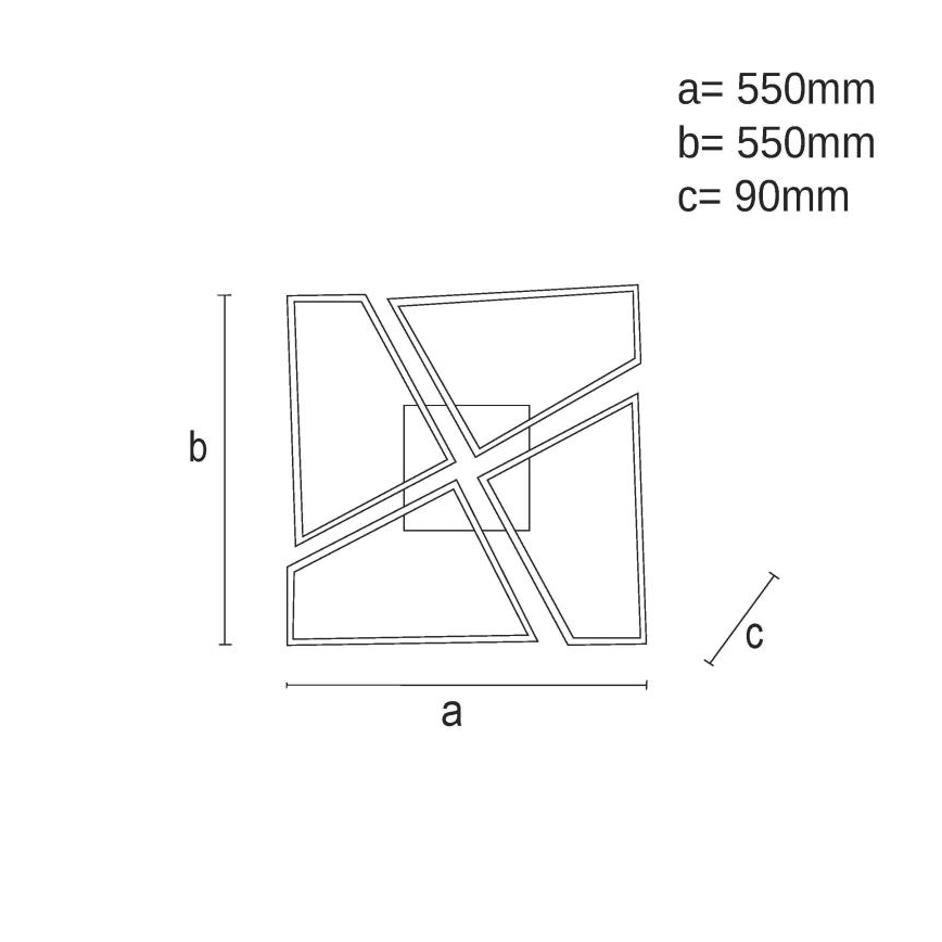 LED himmennettävä kattovalaisin LED/115W/230V 3000-6500K ruskea/musta + kaukosäädin