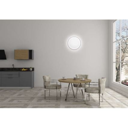 LED Himmennettävä kattovalaisin LED/24W/230V + kaukosäädin, pyöreä 2700K-6500K